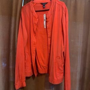 Long Tall Sally tencel bomber jacket. Size 16